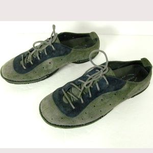 Merrell Gray Blue Oxfords Size 7.5 Laced Duet Jazz